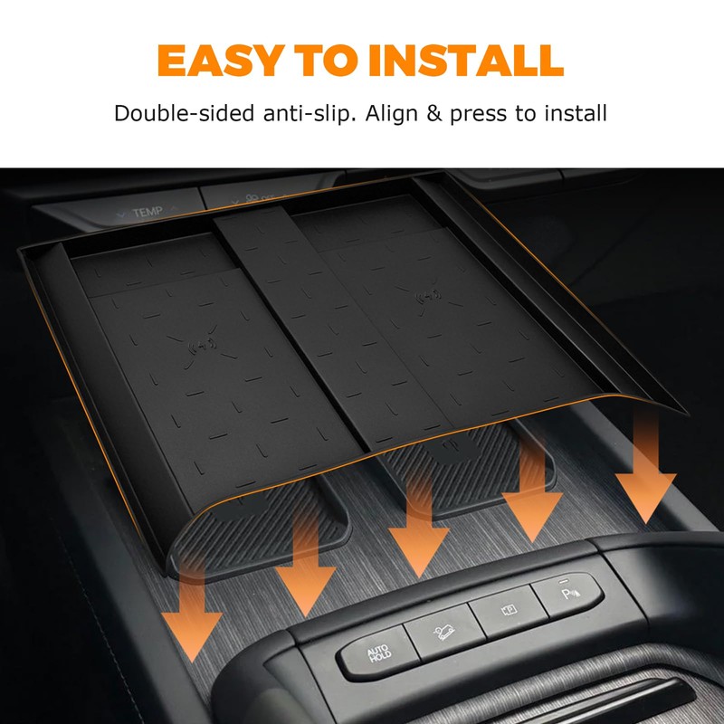 Wireless Charging for Kia Telluride Accessories 2027,Silicone Anti Slip Pad