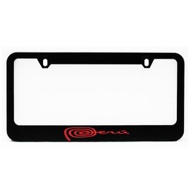 License Plate Frame, Peru Logo Black Plate Holder, Tag Cover, Car Frame, Auto Accessories, Cool Decoration, for USA & Canada License Plate