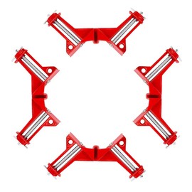Beduan 90 Degree Right Angle Clip Fixed Corner Clamp Multifunction Hand Tool for DIY Fishtank Woodworking Picture Frame (Pack of 4)