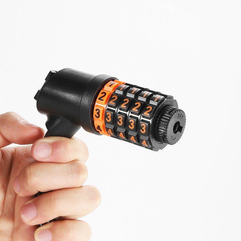 Bicycle Safety Lock Bike Motorcycle AntiTheft Elasticity Locks 5 Digits