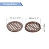 sourcing map Round Soffit Vents 3 inch, 6Pcs Brown Plastic