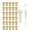 30pcs V6 Nozzle Brass 3D Printer Nozzles Set 0.2mm 0.3mm