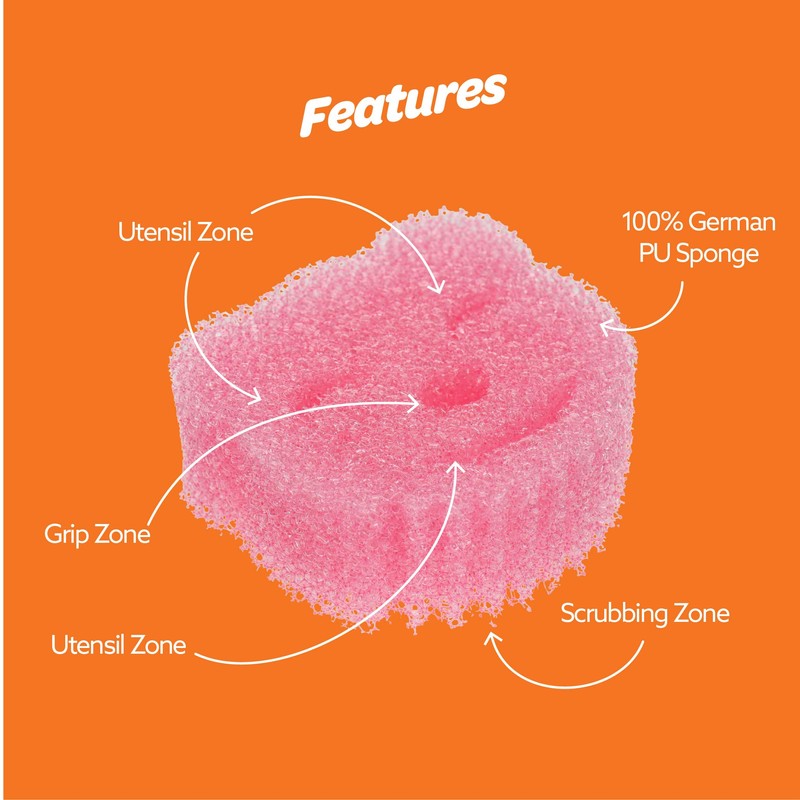 White Magic Scrubtastic Scrub & Wipe Sponge Original 3 Pack