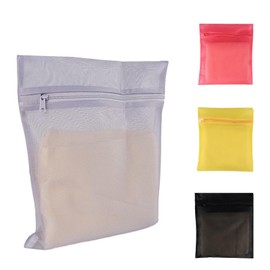 3Pcs Mesh Laundry Bags for Delicates with Premium Zipper, Travel Storage Organize Bag, Clothing Washing Bags for Laundry (BLACK, 6)