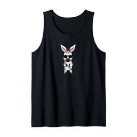 Funny Zebra Wearing Sunglasses Playing Bassoon Tank Top