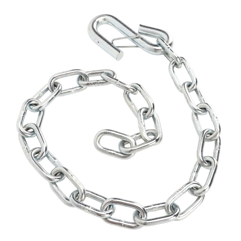 77cm Trailer Safety Chain, 3500lb Capacity, 12mm Hook Thickness, 6.3mm