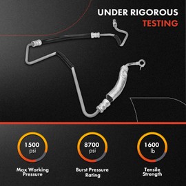 A-Premium Power Steering Pressure Hose Line Assembly Compatible with Lexus RX330 2004-2005 & Toyota Highlander 2004-2007, 3.3L, Pump to Rack/Gear