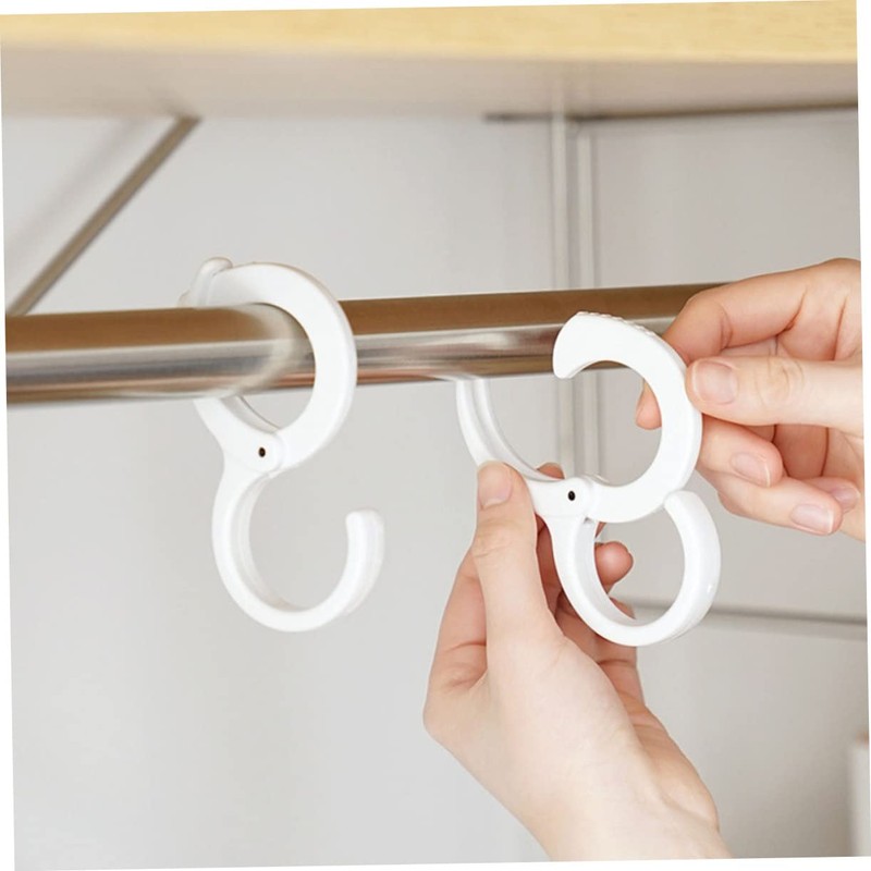 ABOOFAN 4pcs Adjustable Clasp Hooks for Clothing Kitchen and Sundries