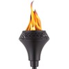 TIKI Island King 65" Metal Outdoor Torch – Weather-Resistant, Decorative
