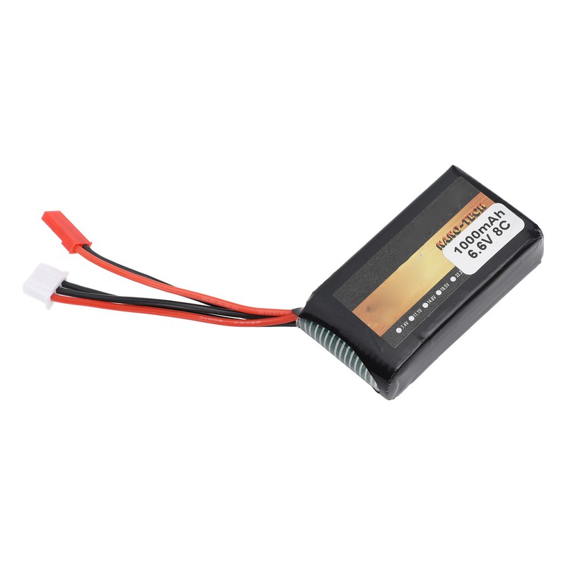 RC Receiver Lithium Battery 1000mAh 8C 6.6V RC Aircraft Remote