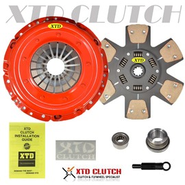 XTD Stage 3 Clutch Kit, Rear, Compatible with 1999-2004 Mustang GT, Cobra, Mach 1, Cast Iron, Includes Discs, Bearings, Installation Hardware