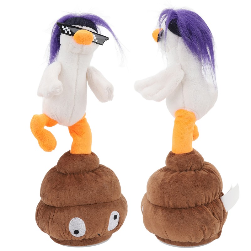 Baby Electric Plush Doll Goose Shape Interactive Talking Singing Dancing