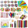 JOTOL Children's Craft Set, 2500 + Pieces Craft Supplies, Craft Set for Children, Scrapbooking Craft Set, Craft Case, DIY Craft for Girls, Boys, 4, 5, 6, 7, 8 Years, Children's Birthday Gift