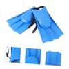 Kisangel 2pcs Swimming Fins Adjustable Diving Flippers Lightweight Snorkeling Training