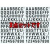 XIAXIN Waterproof PVC Alphabet Number Stickers Set Weatherproof Waterproof Roman