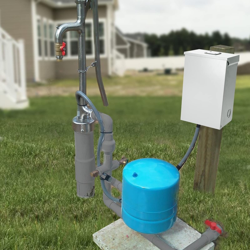 Well Pump Control Box, Briidea Control Box for 1.5 HP