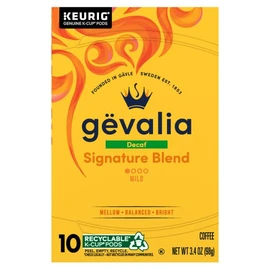 Gevalia Blend Decaf Mild Light Roast K-Cup Coffee Pods, 3.4 Oz (Pack of 2)