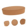 Kisangel Supportive Yoga Blocks Natural Cork Oval Shape Enhance Flexibility