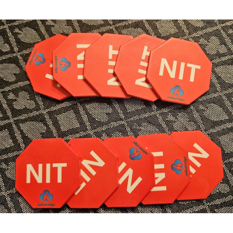 Nit Button Set for Texas Hold'em and Omaha Poker (Pack
