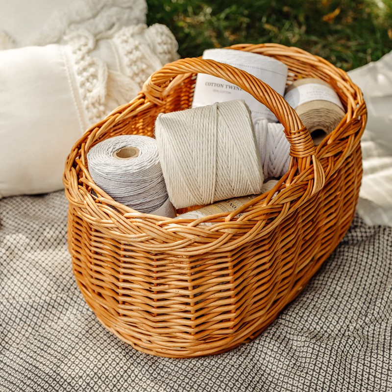 Creative Deco 300 m Beige Macrame Yarn 3 mm |