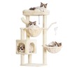 Heybly Cat Tree, 39.4 Inches Tower Condo with Scratching Post,