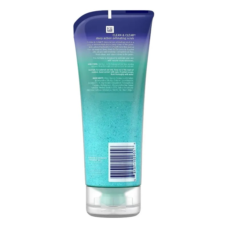 Exfoliante Facial Clean & Clear Deep Action Sin Aceite Hipoalergénico