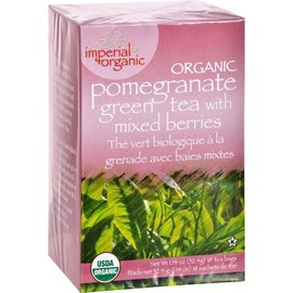 Uncle Lee's Tea Imperial Organic Pomegranate Green Tea with Mixed Berries 18 Tea Bags