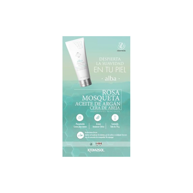 Crema para manos Alba byKromasol