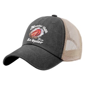 Moister Than an Oyster Funny Inappropriates Adult Humor Women Funny Trucker Hat Hats Hat Mens Hats Gifts for, Allblack, One Size