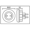 Trango Set of 11-053 LED Night Light with Socket Orientation