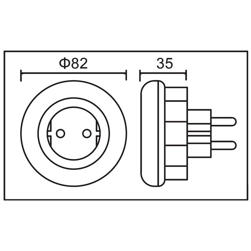 Trango Set of 11-053 LED Night Light with Socket Orientation
