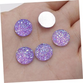Beavorty 100 Pcs Round Resin Flat Back Rhinestones DIY Jewelry Making Accessories for Earrings and Bracelets for Craft Projects and Custom Designs Random Color