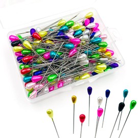 Qgond 200PCS,Colorful,Straight Pins,Pins Sewing,Corsage Pins,Pins for Sewing,Sewing Pins for Fabric,Quilting Pins,Sewing Pins with Heads,Straight Pins with Colored Heads