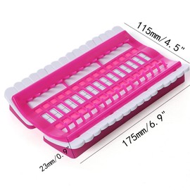 DD-life 4 Pcs 30 Positions Embroidery Thread Organizer Cross Stitch Tool Embroidery Floss Organizer Kit （1 Green，1 Blue，1 Pink，1 Purple）