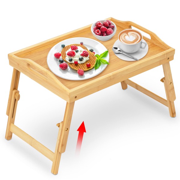 Mayyol Breakfast Bed Tray for Eating - Raised Food Table