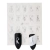 Set of 30 Gold & Silver Feather Nail Stickers Water