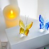 H&D Crystal Flying Butterfly with Crystal Ball Base Figurine Collection