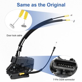 WMPHE Front Left Power Door Lock Actuator w/Latch Compatible with 2017 2018 2019 2020 2021 Kia Sportage, Door Latch Assembly Motor Replacement for 81310-D9010, 81310D9010- Driver Side