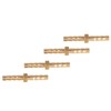 4 Pieces 4-4 mm Brass Fitting Hose Barb Splicer Mender