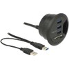 DeLOCK 62869 USB 3.0 (3.1 Gen 1) Type-A 5000Mbit/s Black
