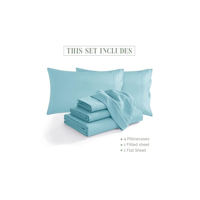 SandersCollection 1500 Thread Count Egyptian Quality 4 pc Sheet Set,