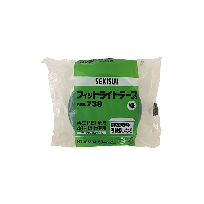 Sekisui Chemical No. 738 Fit Light Tape, Green