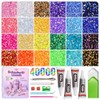 40,000 Pcs Multicolor Flatback Rhinestones Bedazzling Kit