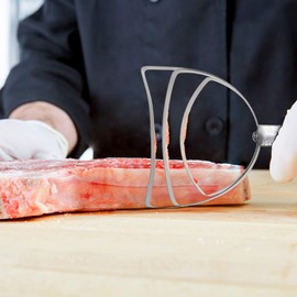 BOLEXINO Professional Square Stainless Steel Bone Dust Scraper- Catering Kitchenware Square Bone Dust Remover (2 pack)