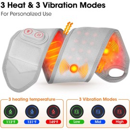 Cordless Wrist Heating Pad with Red Light for Carpal Tunnel & Arthritis