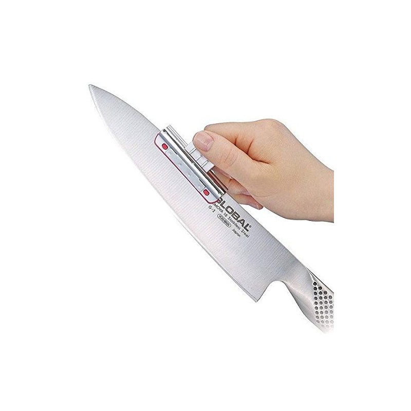 GLOBAL 504 Whetstone Guide Rails Ceramic Whetstone Accessories, Stainless Steel,