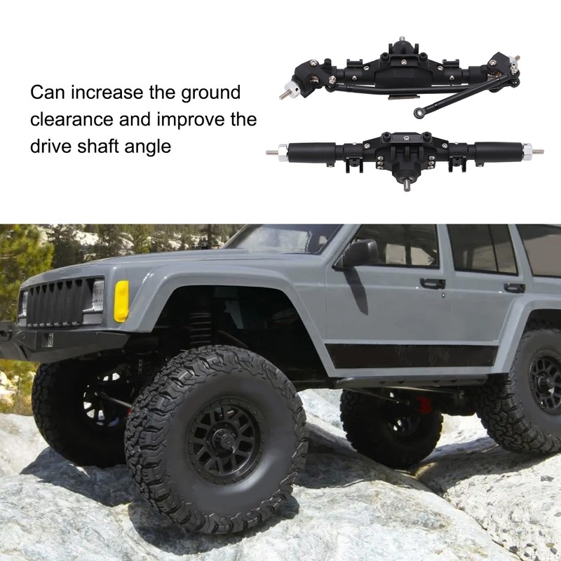 RC Front Rear Axles Complete Set Metal Assembly Kit Axle