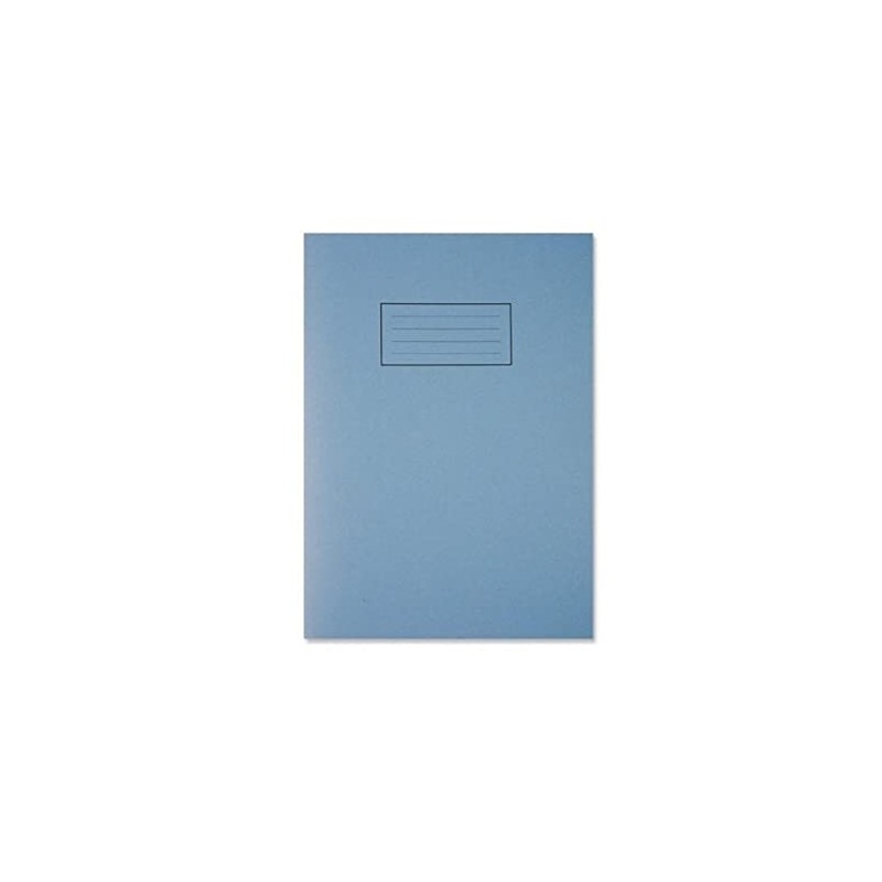 school exercise book ruled and margin A4 blue cover x