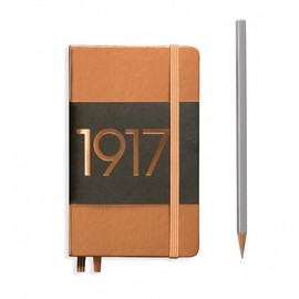 LEUCHTTURM1917 (355515) Metallic Edition Notebooks Pocket (A6), Hardcover, 187 num. Pages, Ruled, Copper