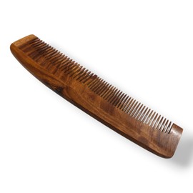 WHISK&WOOD Indian Rosewood Full Length Regular Sheesham Wooden Comb for Hair Growth, Curly Hair, 8.5x 1.75 inches For Men And Women Suitable for All Hair Types